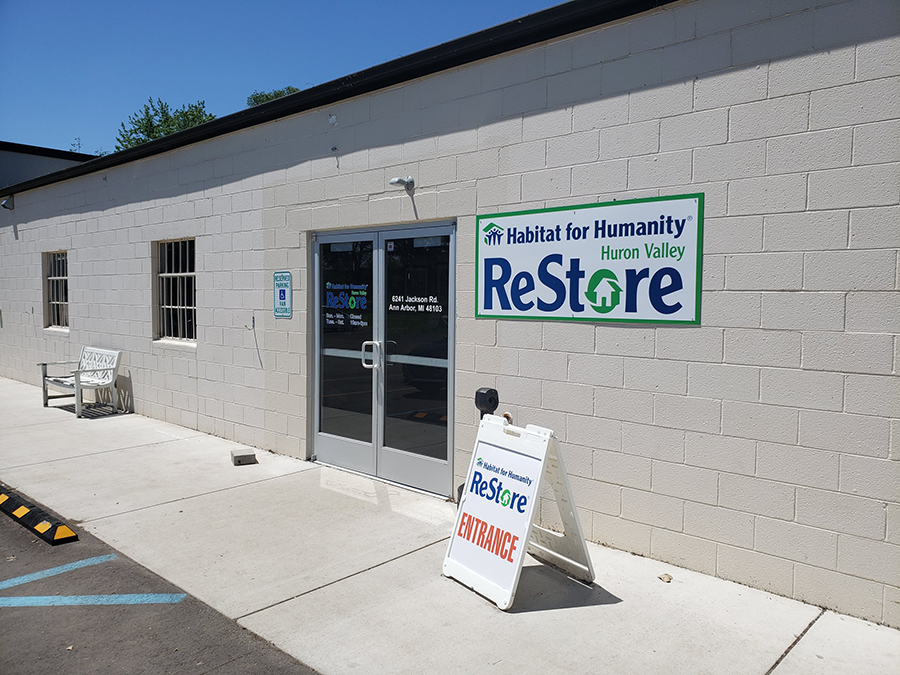 Front Entrance of Habitat for Humanity Huron Valley ReStore in Ann Arbor, MI