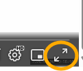 Screenshot of full-screen icon