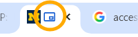 Screenshot of Web browser tabs showing Picture in Picture is Active