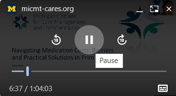 Screenshot showing picture in picture popout screen options.