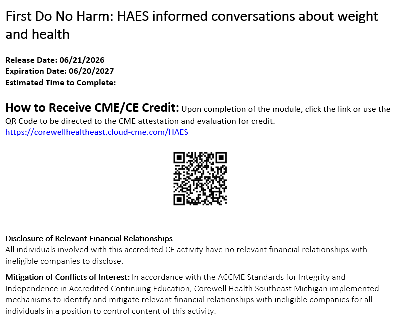 QR Code for First Do No Harm