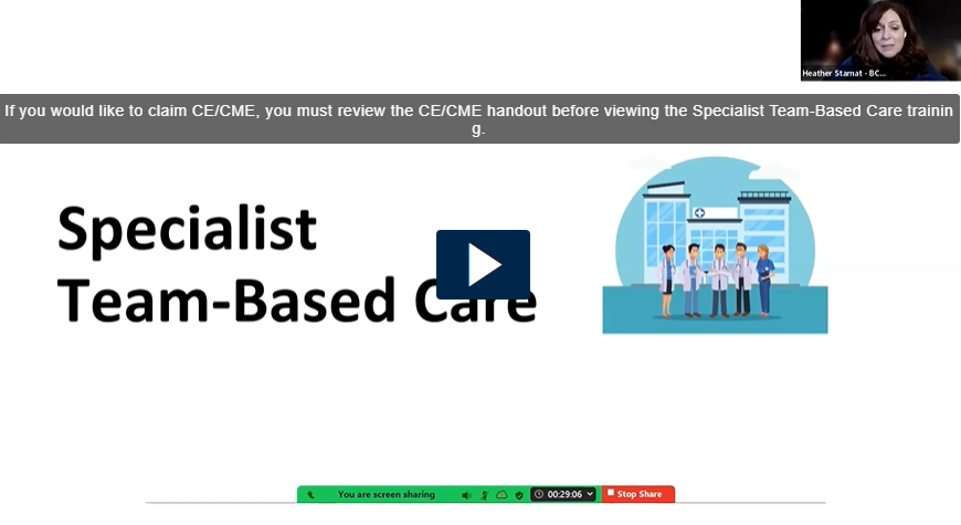Specialist Team-Based Care Video Screenshot