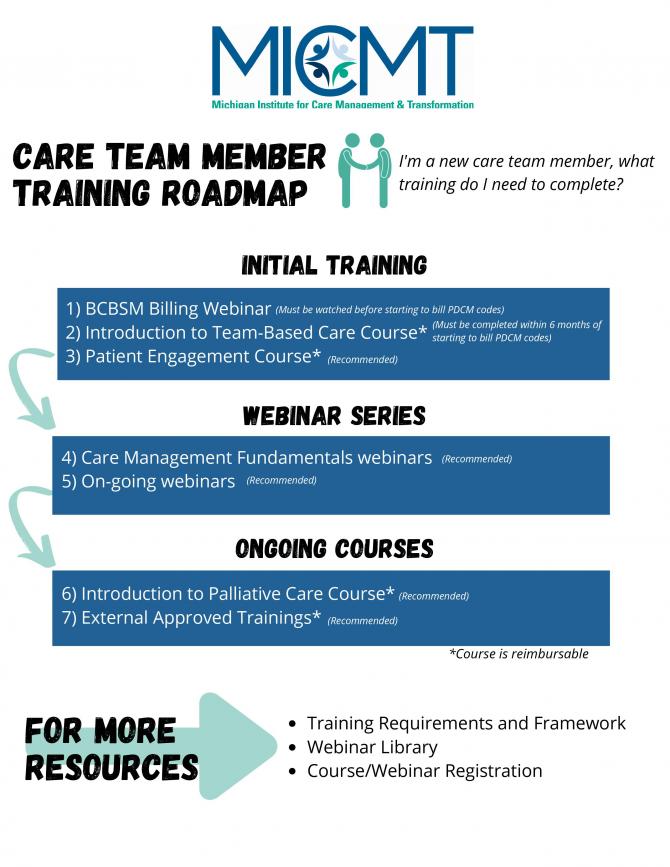 Graphic of MICMT Training Framework and Initiatives