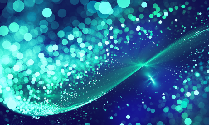 Green and Blue Sparkling Background
